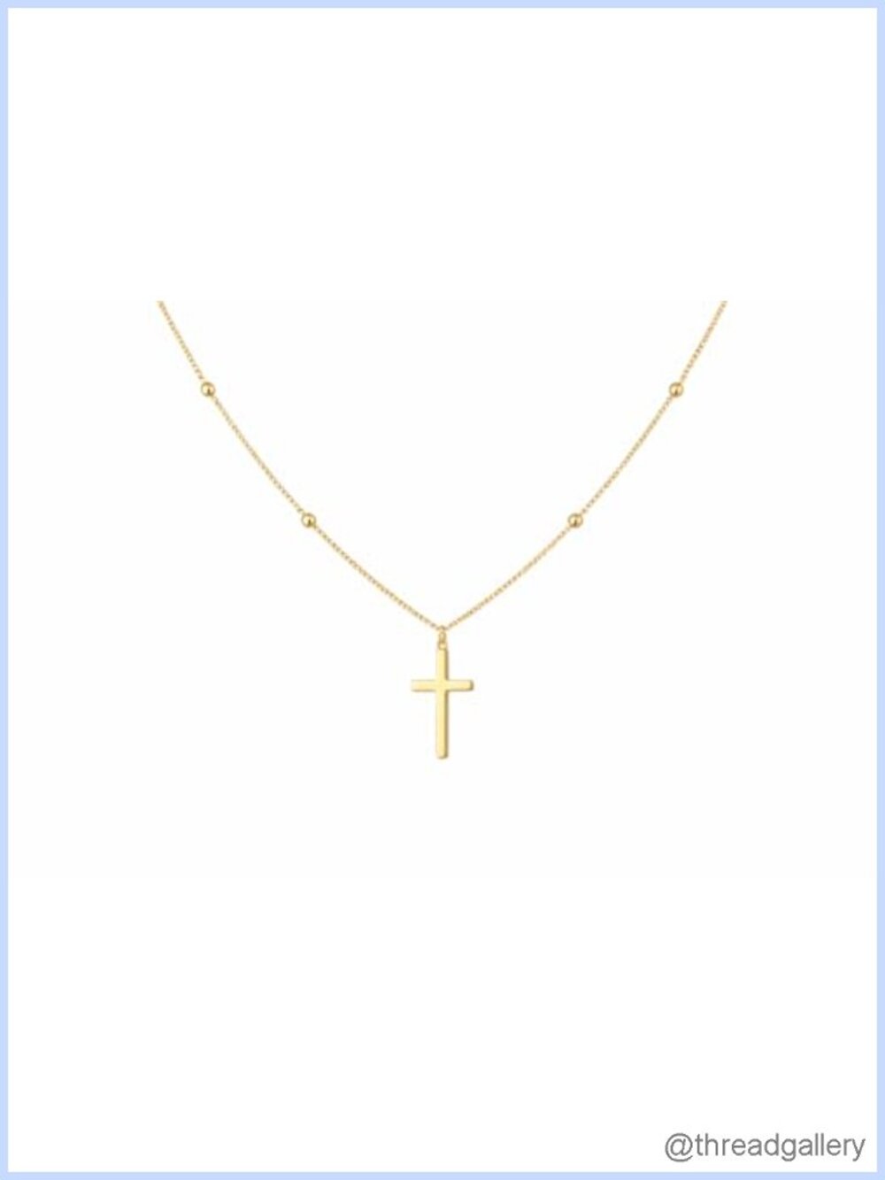 14K Gold Cross Necklace for Women Pendant Jewelry